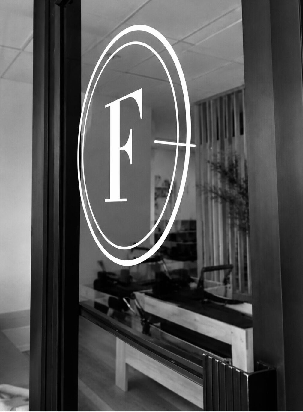 Form Pilates Studio window decal logo